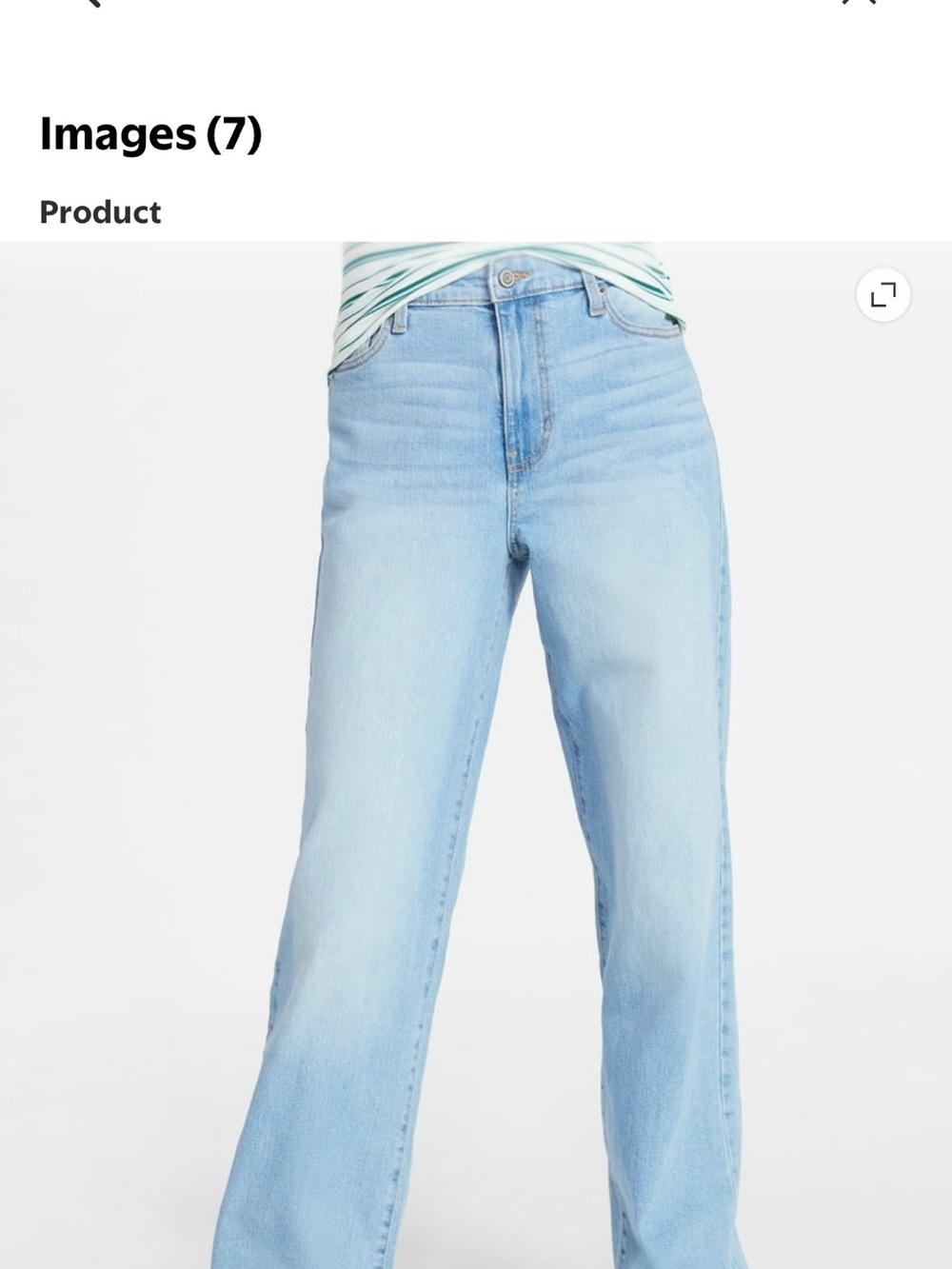 Light Blue High-Rise Straight Jeans - Women